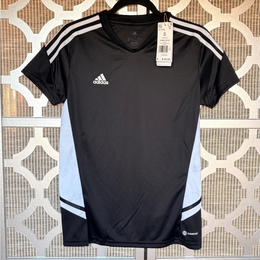 NWT Adidas Women's Black and White Short Sleeve Tee